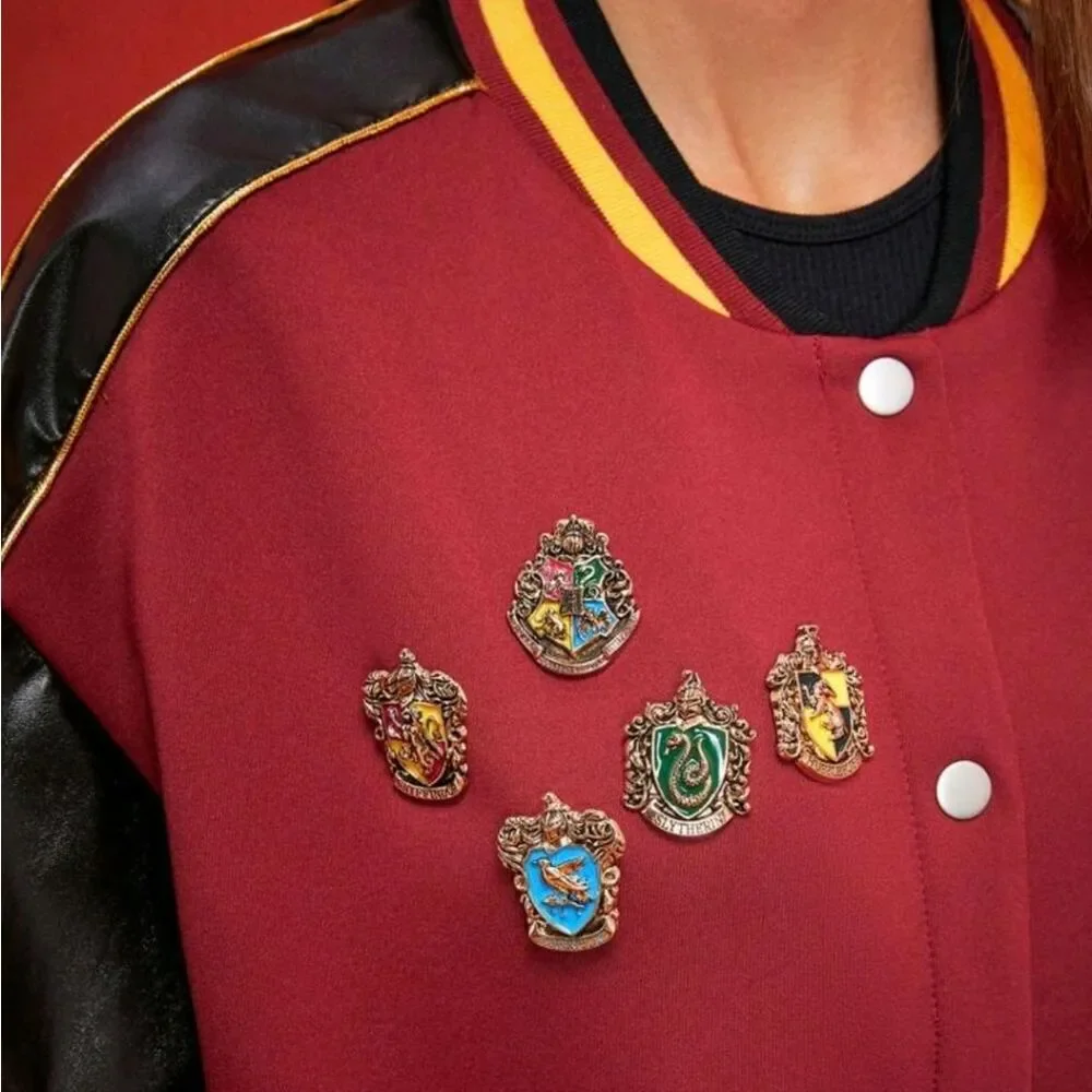Harry Potter Hogwarts House Enamel Pins - Set Of 5